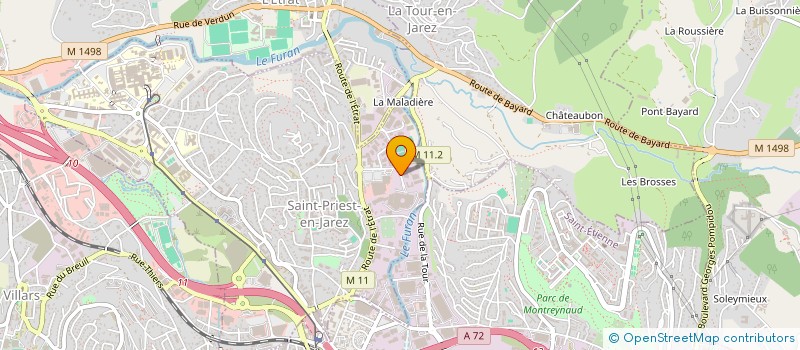 localisation de l'entreprise ALADAG FINANCES  SAINT-PRIEST-EN-JAREZ