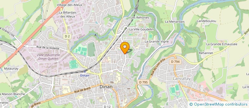 localisation de l'entreprise ALADAN  DINAN