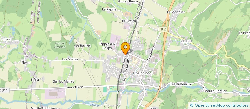 localisation de l'entreprise ALADIM  COUSANCE