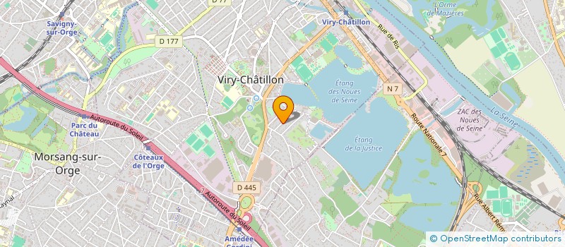 localisation de l'entreprise ALADIN à VIRY-CHATILLON