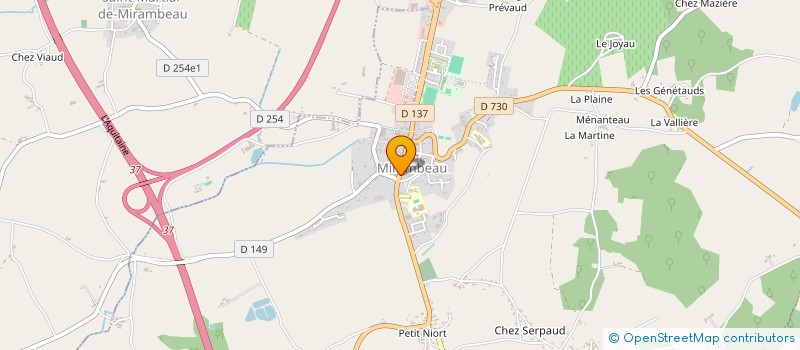 localisation de l'entreprise ALADIN  MIRAMBEAU