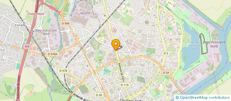 localisation de l'entreprise ALADIN à CHALON-SUR-SAONE