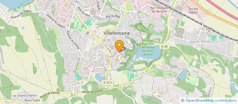 localisation de l'entreprise ALADIN COIFFURE 2  VILLEFONTAINE