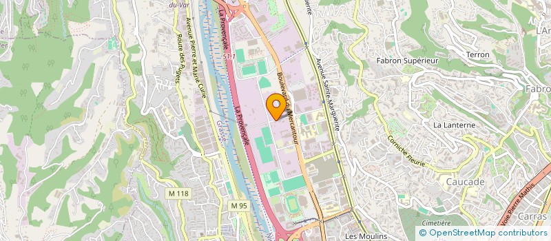 localisation de l'entreprise ALADIN.DECO  NICE