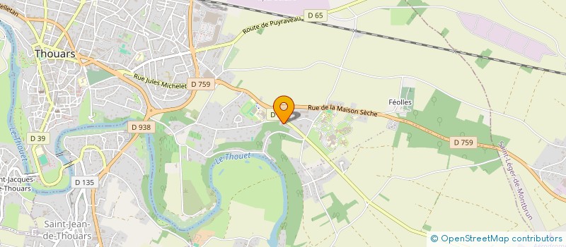 localisation de l'entreprise ALADIN FINANCES  THOUARS