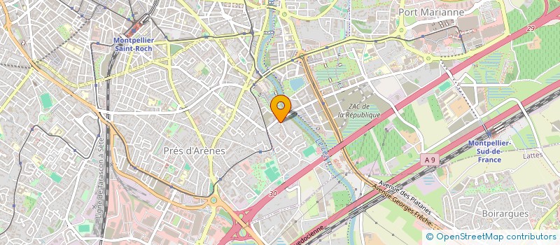 localisation de l'entreprise ALADIN SERVICES à MONTPELLIER