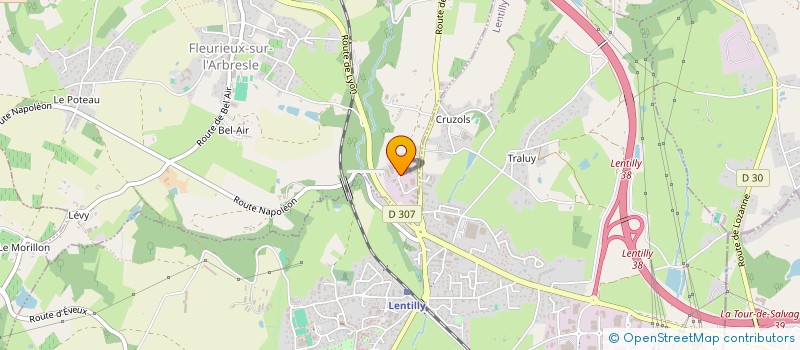 localisation de l'entreprise ALADINE à FLEURIEUX-SUR-L'ARBRESLE