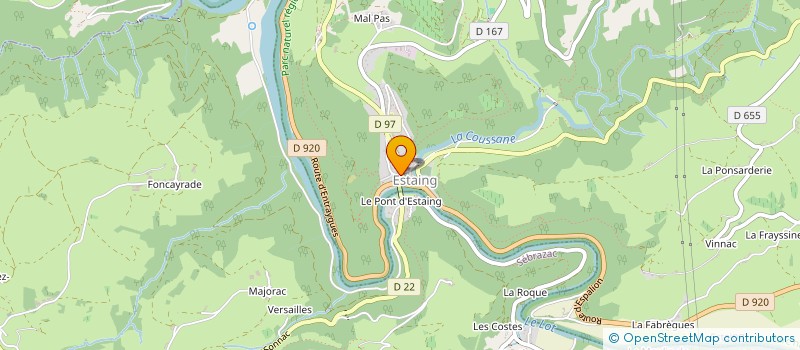 localisation de l'entreprise ALADMR DE LA VALLEE D'OLT à ESTAING