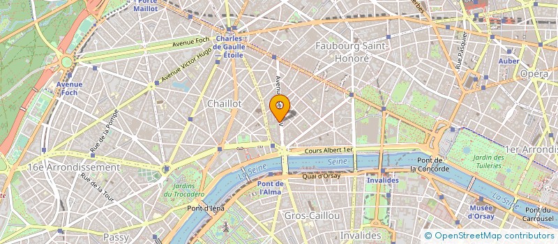 localisation de l'entreprise ALADOM 95  PARIS