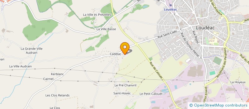 localisation de l'entreprise ALADRA à LOUDEAC