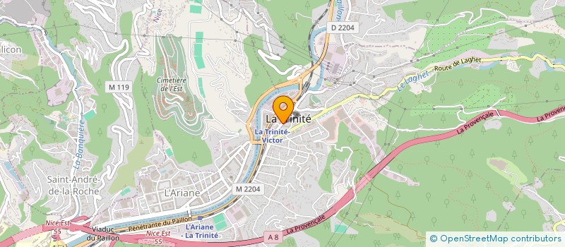 localisation de l'entreprise ALAF à LA TRINITE