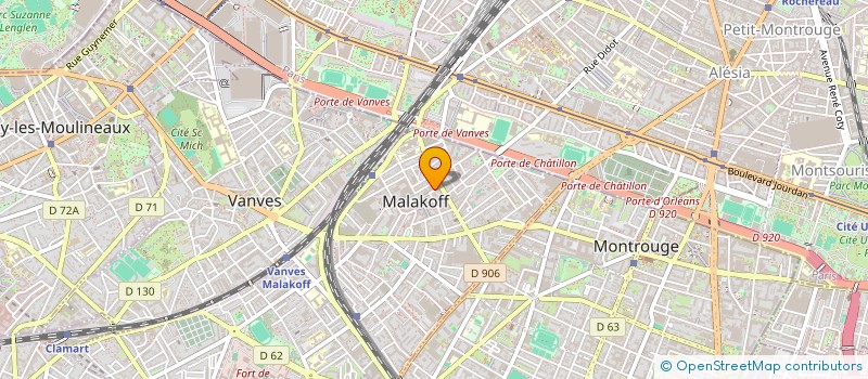 localisation de l'entreprise ALAFIA  MALAKOFF