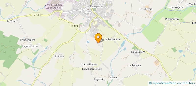 localisation de l'entreprise ALAGOS PROD à LE BOUPERE