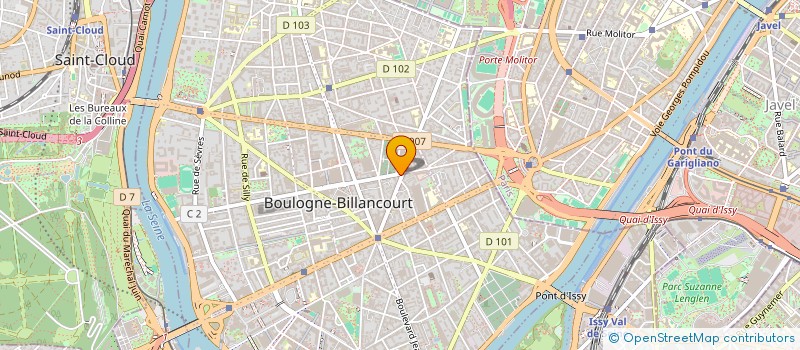 localisation de l'entreprise ALAHIANE FRERES H ET L à BOULOGNE-BILLANCOURT