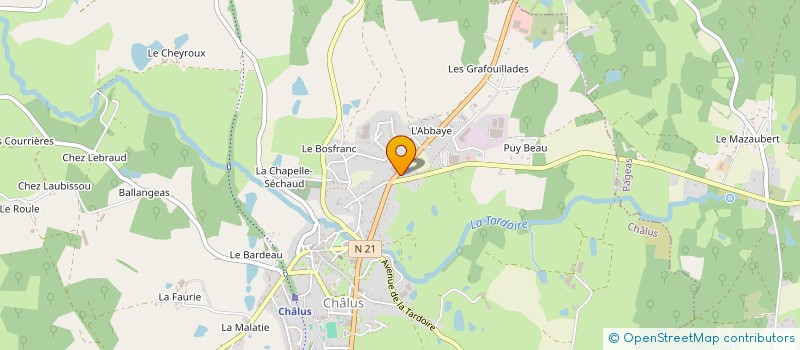 localisation de l'entreprise ALAIA SPA à CHALUS