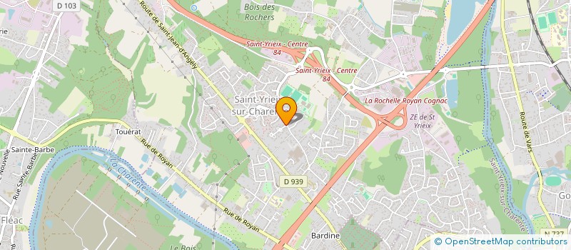 localisation de l'entreprise ALAIN à SAINT-YRIEIX-SUR-CHARENTE