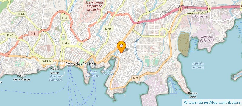 localisation de l'entreprise ALAIN ANNE SA à FORT-DE-FRANCE