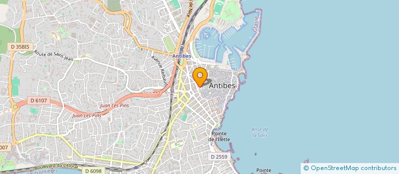 localisation de l'entreprise ALAIN BARALE ET MARC FRILLI à ANTIBES