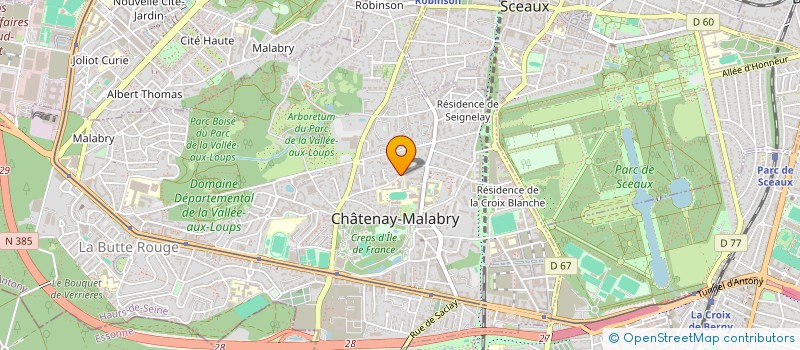 localisation de l'entreprise ALAIN BEAULET EDITIONS à CHATENAY-MALABRY