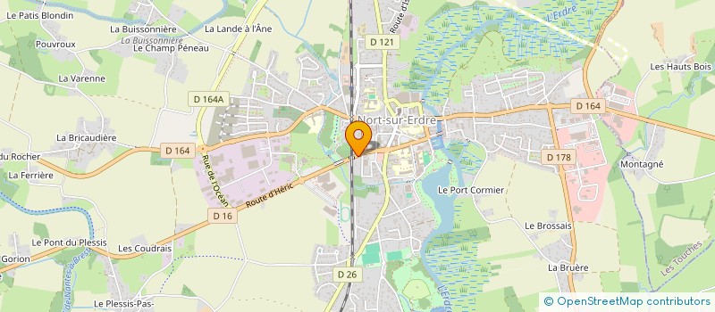 localisation de l'entreprise ALAIN BEAUTEMPS  NORT-SUR-ERDRE