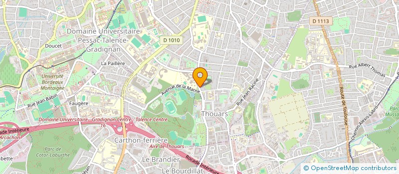 localisation de l'entreprise ALAIN BERGE  TALENCE