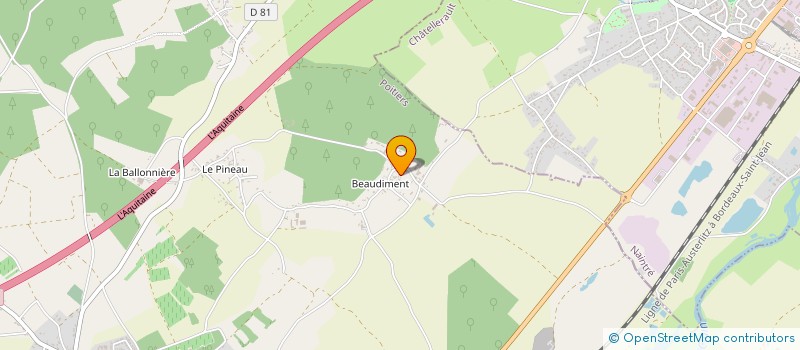 localisation de l'entreprise ALAIN BERGEON  BEAUMONT SAINT-CYR