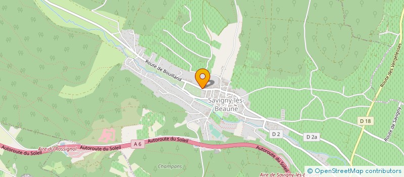 localisation de l'entreprise ALAIN BONDOUX ET FILS à SAVIGNY-LES-BEAUNE