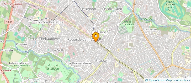 localisation de l'entreprise ALAIN BOUCHER TELEPHONIE  SAINT-HERBLAIN