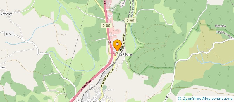 localisation de l'entreprise ALAIN BRUN  PEYRE EN AUBRAC