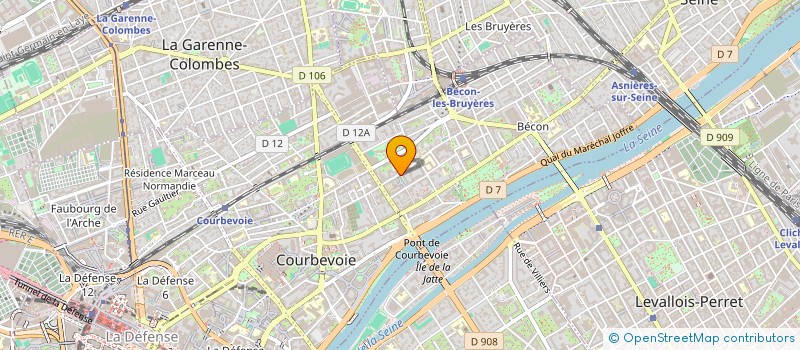 localisation de l'entreprise ALAIN BUFFARD CONSEILS à COURBEVOIE