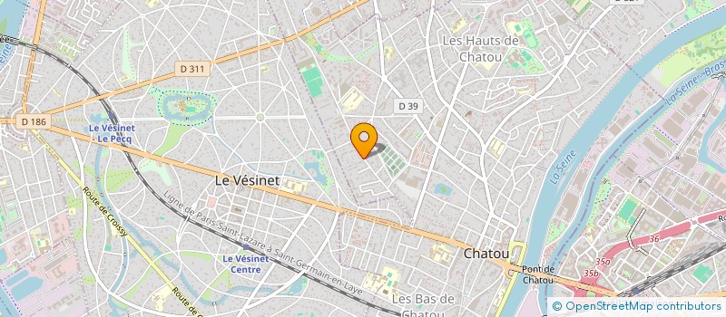 localisation de l'entreprise ALAIN CHABOD ARCHITECTURE  CHATOU