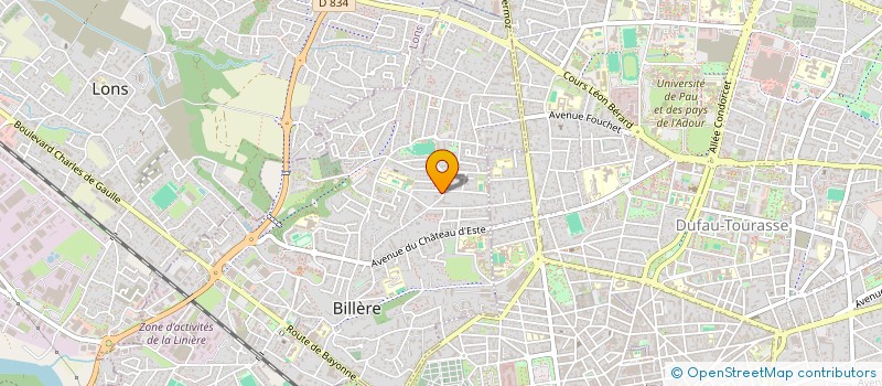 localisation de l'entreprise ALAIN CHAUTEAU CONSEIL à BILLERE