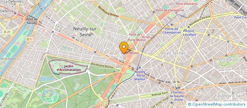 localisation de l'entreprise ALAIN COIFFURE à NEUILLY-SUR-SEINE