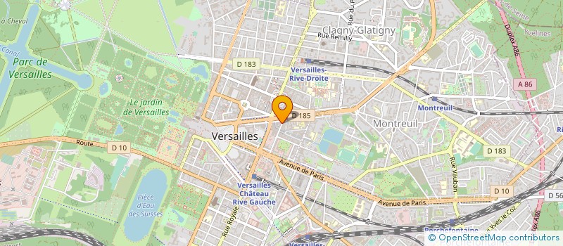 localisation de l'entreprise ALAIN COPY à VERSAILLES