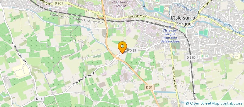 localisation de l'entreprise ALAIN COUDURIER  L'ISLE-SUR-LA-SORGUE