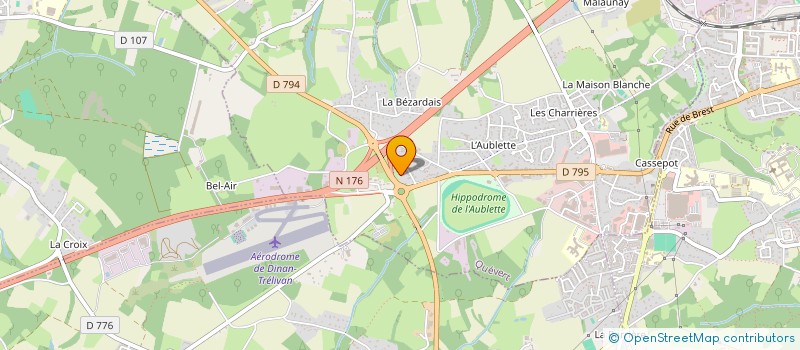 localisation de l'entreprise ALAIN CRENN FERMETURES  QUEVERT