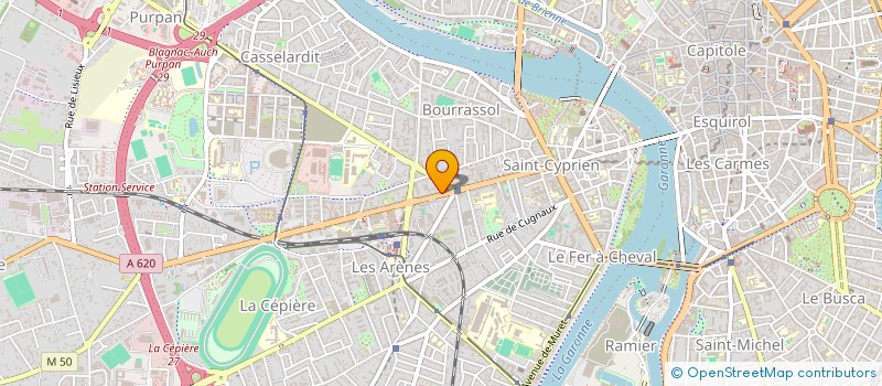 localisation de l'entreprise ALAIN DAUGAS CARRELAGE PAR ABREVIATION A.D.CARRELAGES à TOULOUSE