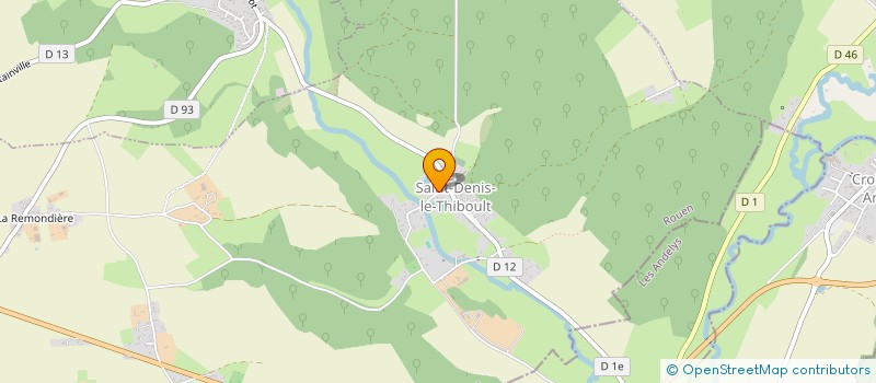 localisation de l'entreprise ALAIN DE BOISHEBERT  SAINT-DENIS-LE-THIBOULT