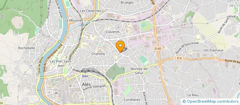 localisation de l'entreprise ALAIN DELCOLLE à ALES