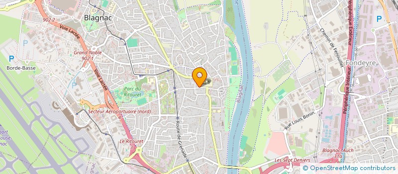 localisation de l'entreprise ALAIN & DELPHINE  BLAGNAC