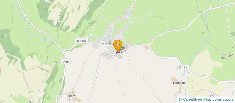 localisation de l'entreprise ALAIN DORET  ARCONCEY