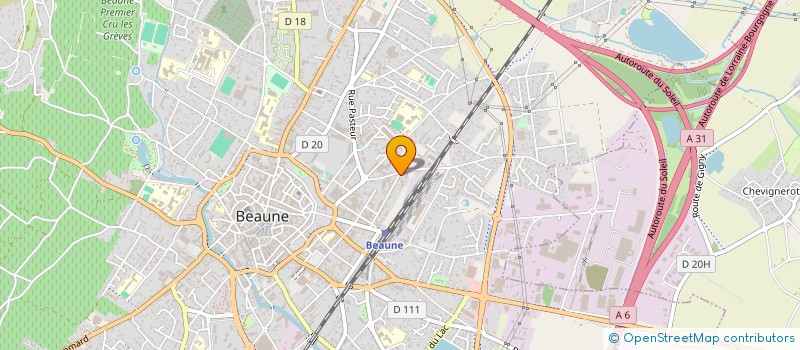 localisation de l'entreprise ALAIN DUBY ET ASSOCIES à BEAUNE