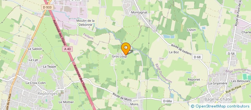 localisation de l'entreprise ALAIN DUCLOT SAS à REPLONGES