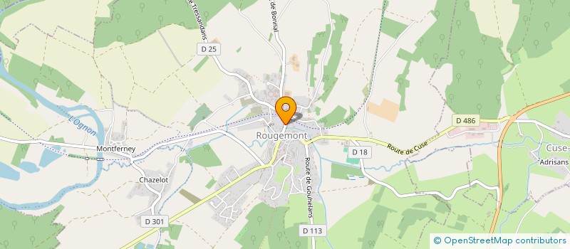 localisation de l'entreprise ALAIN DUCROUX à ROUGEMONT
