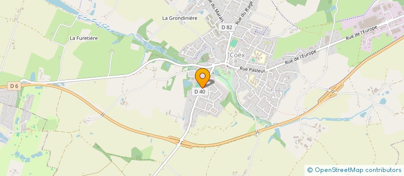 localisation de l'entreprise ALAIN DURAND TRAVAUX PUBLICS  COEX