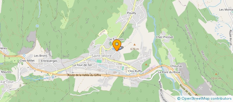 localisation de l'entreprise ALAIN ELECTRICITE  SAINT-JEOIRE
