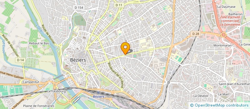 localisation de l'entreprise ALAIN EXCOFFIER  BEZIERS