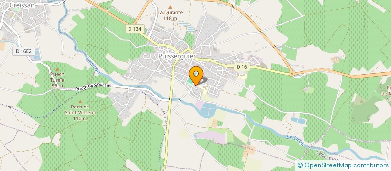 localisation de l'entreprise ALAIN G. CONSTRUCTION  PUISSERGUIER