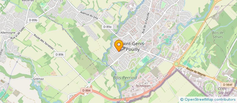 localisation de l'entreprise ALAIN GOY à SAINT-GENIS-POUILLY