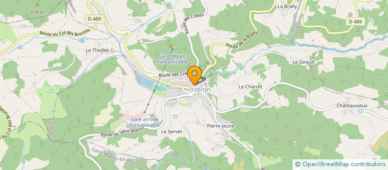 localisation de l'entreprise ALAIN GRANDJEAN ET SEVERINE BAILLY  YZERON